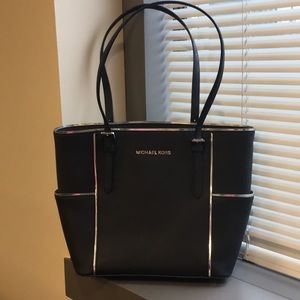 Michael Kors like new black and silver bag